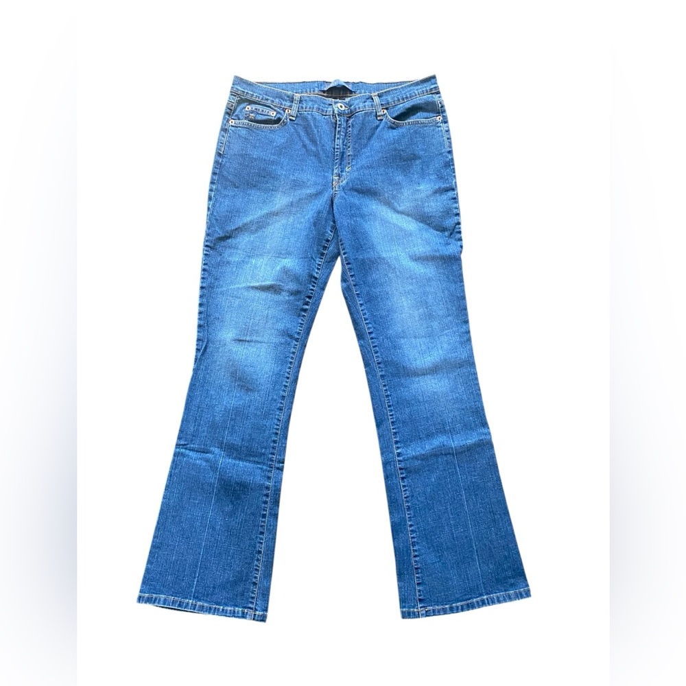 Jeanstar Women's Flare Mid-Rise Jeans in Blue